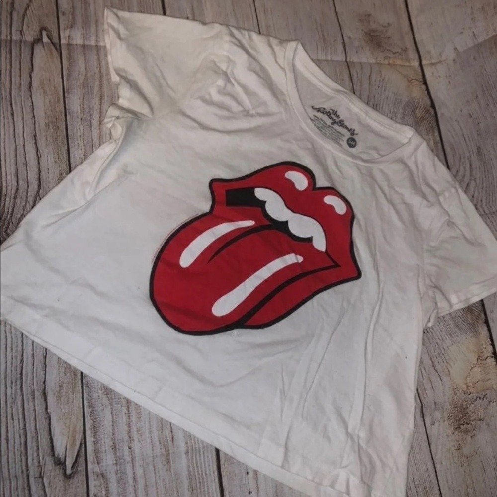 rolling stones crop top